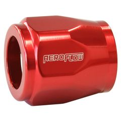 Hex Hose Finisher 1/2" (12.7mm) Inside Diameter - Red Finish. Suits -4AN Hose