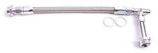 Carburettor Inlet Rail Kit -6AN - Silver Finish. Suits Holley Dual Fuel Line With Single Or Dual Metering Block