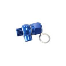 Oil Pressure Adapter - Suit GM LS Series engine, 1/8" NPT port, Blue finish