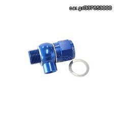 Oil Pressure Adapter - Suit GM LS Series engine, 1/8" NPT port, Blue finish