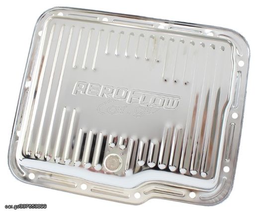 Chrome Transmission Pan - Suit GM Powerglide, Deep Pan With Drain Plug