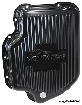 Black Transmission Pan - Suit GM TH400, Deep Pan With Drain Plug