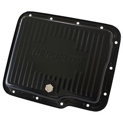 Black Transmission Pan - Suit GM Powerglide, Deep Pan With Drain Plug