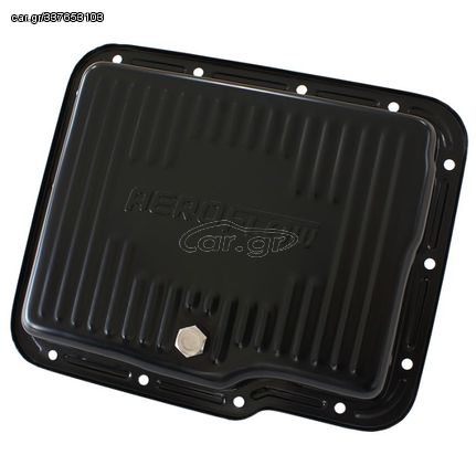 Black Transmission Pan - Suit GM Powerglide, Deep Pan With Drain Plug