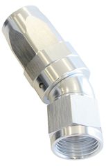 150 Series Taper One-Piece Full Flow Swivel 30° Hose End -16AN - Silver Finish