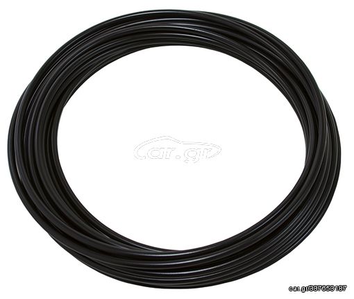 200 Series S/S Braided Hose -3AN - PTFE inner lining, Black PVC outer coating, 30m