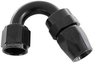 200 Series PTFE 150° Hose End -4AN - Black Finish. Suit 200 Series Hose