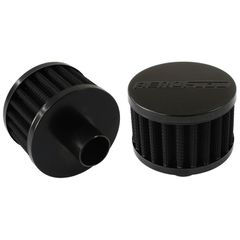 Black Push In Breather - 3" (76mm) O.D. x 2" High, fits 1" diameter grommet