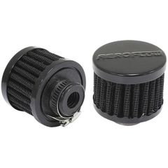Black Clamp On Breather 2" (50.8mm) O.D. x 1-1/2" (38mm) High, 1/2" (12.7mm) Flange Inside Diameter