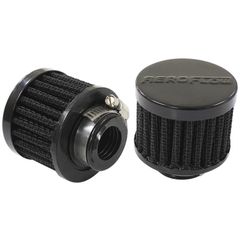 Black Clamp On Breather 2" (50.8mm) O.D. x 1-1/2" (38mm) High, 3/4" (19mm) Flange Inside Diameter