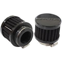 Black Clamp On Breather 2" (50.8mm) O.D. x 1-1/2" (38mm) High, 1" (25.4mm) Flange Inside Diameter