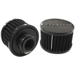 Black Clamp On Breather 3" (76.2mm) O.D. x 2-1/4" (57mm) High, 1" (25.4mm) Flange Inside Diameter