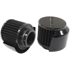 Black Clamp On Breather With Black Shield 3" (76.2mm) O.D. x 2-1/2" (63.5mm) High, 1-1/2" (38.1mm) Flange Inside Diameter