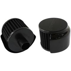 Black Push In Breather With Black Shield - 3" O.D. x 2-1/2" High, 1" Flange Inside Diameter