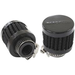 Black Clamp On Breather 1-3/8" (34mm) O.D. x 1-1/8" (28.5mm) High, 9/16" (14.2mm) Flange Inside Diameter
