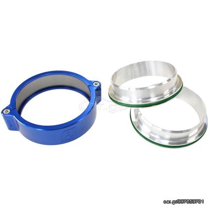 3.0" BILLET INTERCOOLER CLAMPS QUICK CONNECT BLUE CLAMP Aeroflow - AF 25-3000BL