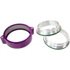 3.0" BILLET INTERCOOLER CLAMPS QUICK CONNECT PURPLE CLAMP Aeroflow - AF 25-3000PUR