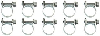 EFI Hose Clamps 1/4" (14AN) (10 Pack) - Adjustable From 9mm to 11mm