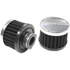 Chrome Clamp On Breather - 3" O.D. x 2-1/2" High, 1-1/2" Flange Inside Diameter