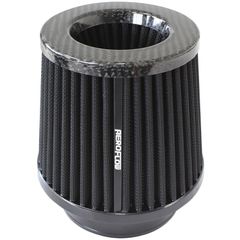 4" CARBON INVERTED TAPERED 5.25-6 O.D, 5 HIGH BLACK Aeroflow - AF 2911-4000