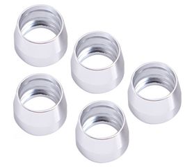 Replacement Aluminium Olives for -16AN PTFE Hose - 5 Pieces