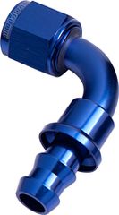 400 Series Push Lock 90° Hose End -10AN - Blue Finish. Suits 400 Series Hose