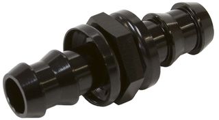 Male to Male Barb Push Lock Adapter -6 - Black Finish