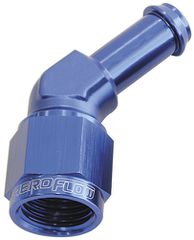 45° Hose Barb 1/2" to -8AN - Blue Finish
