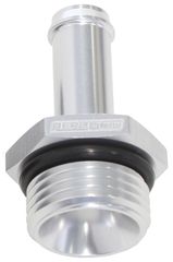 Straight Hose Barb 1/4" to -6 ORB - Silver Finish