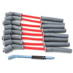 Xpro Red 8.5mm Spark Plug Wire Sets - Fits GM LS1 engines, 8"