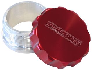 1" Billet Aluminium Weld-On Filler with Red Cap -