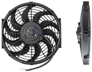 12" Electric Thermo Fan - Curved Blades, 12-13/64" (310mm) Mount Dia