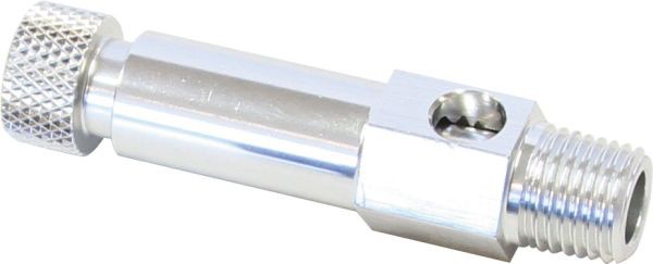 Injector Hat Adjustable Air Bleed - Silver Finish