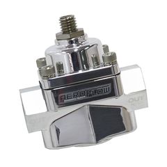 Billet 2-Port Fuel Pressure Regulator with -8 ORB Ports - Polished Finish. 4.5-9 psi Adjustable