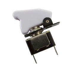 White Covered Rocket / Missile Switch - 12v 20A
