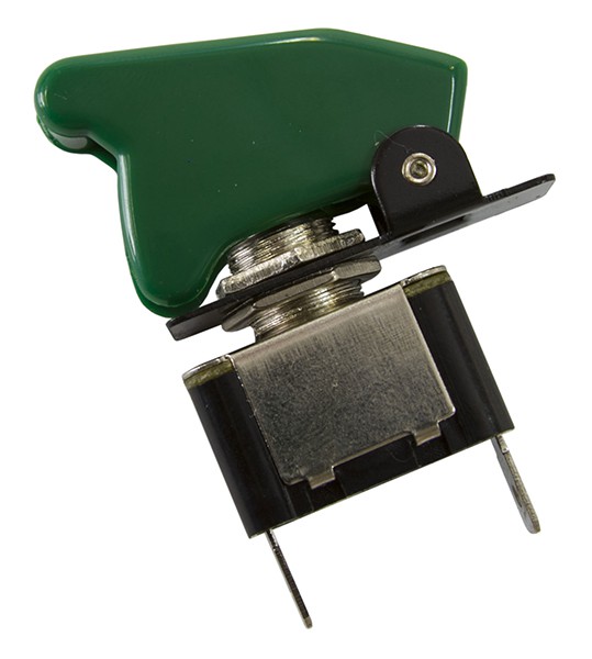 Green Covered Rocket / Missile Switch - 12v 20A