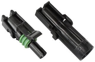Weatherpack Connector - 1 Pin Connector Suit 18-20 AWG To 14-16 AWG Wire