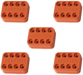 Replacement WeatherTight Wire Seal - Suit 8 Pin Connector With 14 AWG Wire, 5-Pack
