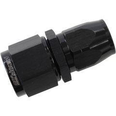 550 Series Cutter Style One Piece Straight Stepped Hose End -8AN to -6 Hose - Black Finish