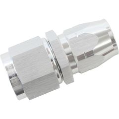 550 Series Cutter Style One Piece Straight Stepped Hose End -8AN to -6 Hose - Silver Finish