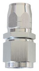 550 Series Cutter Style One Piece Straight Stepped Hose End -10AN to -12 Hose - Silver Finish