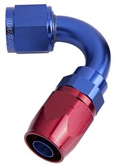 500 Series Cutter Swivel 120° Hose End -20AN - Blue/Red Finish
