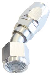 500 Series Cutter Swivel 30° Hose End -10AN - Silver Finish