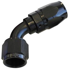 500 Series Cutter Swivel 60° Hose End -6AN - Black Finish
