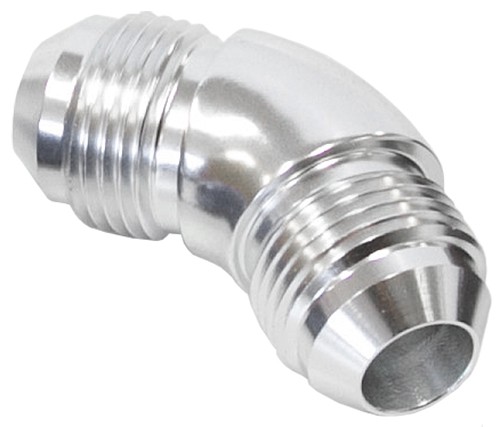 45° Full Flow AN Union -3AN - Silver Finish