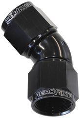 45° Full Flow Female Coupler -16AN - Black Finish