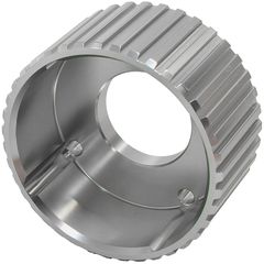 Gilmer Drive Crankshaft Pulley - Silver Finish - Suit Holden V8