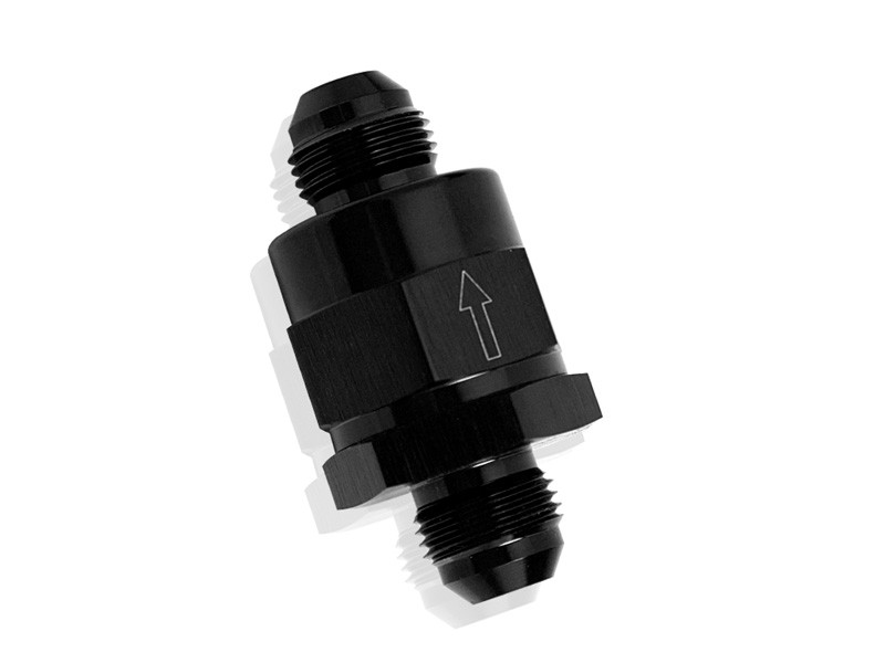 Inline Check Valve -6AN - Black Finish