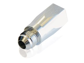 Adjustable Check Valve -8AN - Silver Finish. Male to Female AN Outlets