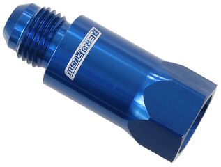 Roll Over Valve -6AN - Blue Finish. -6 Female ORB to -6 Male AN
